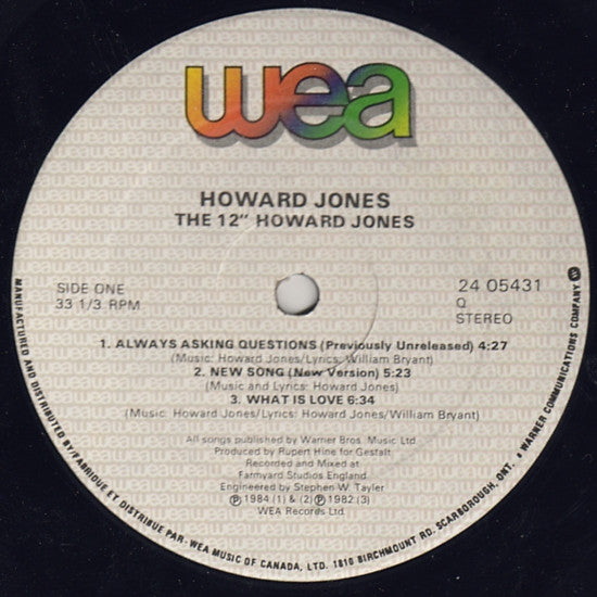 Howard Jones - The 12" Album - 1984