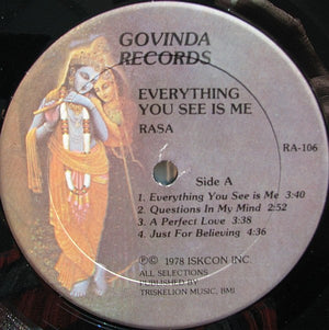 Rasa (9) - Everything You See Is Me
