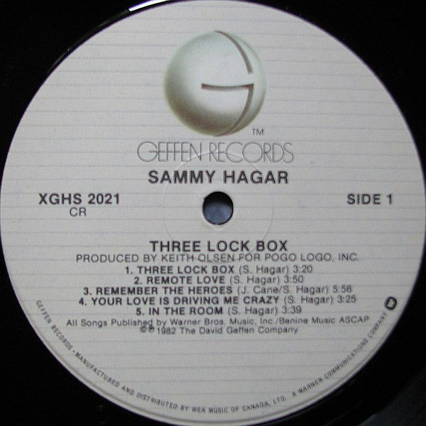 Sammy Hagar - Three Lock Box - 1982