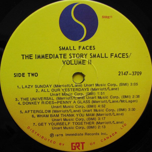 Small Faces - The Immediate Story - Small Faces Volume II