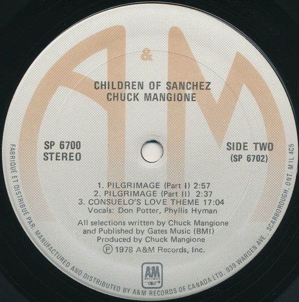 Chuck Mangione - Children Of Sanchez - 1978