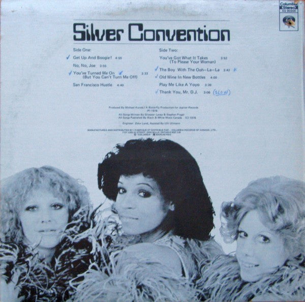 Silver Convention - Get Up And Boogie! Vinyl Record