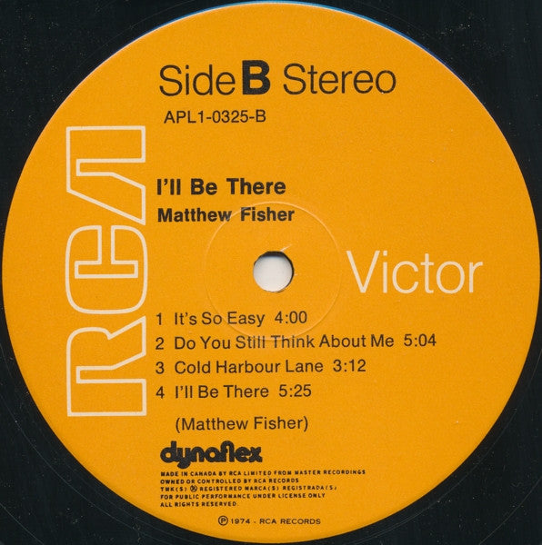 Matthew Fisher - I'll Be There - 1974