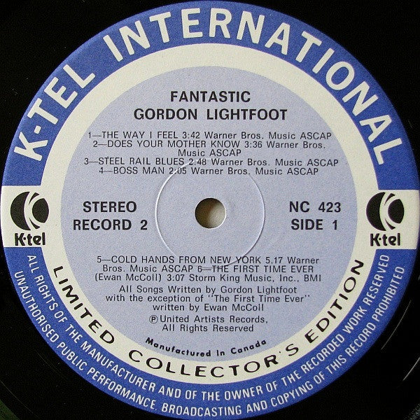 Gordon Lightfoot - Fantastic - 1975