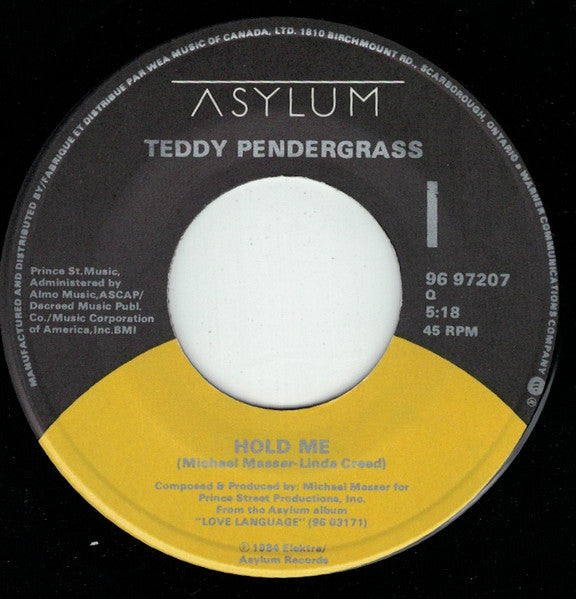 Teddy Pendergrass - Hold Me - 1984