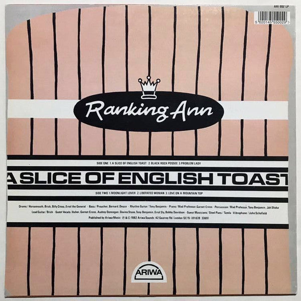 Ranking Ann - A Slice Of English Toast -