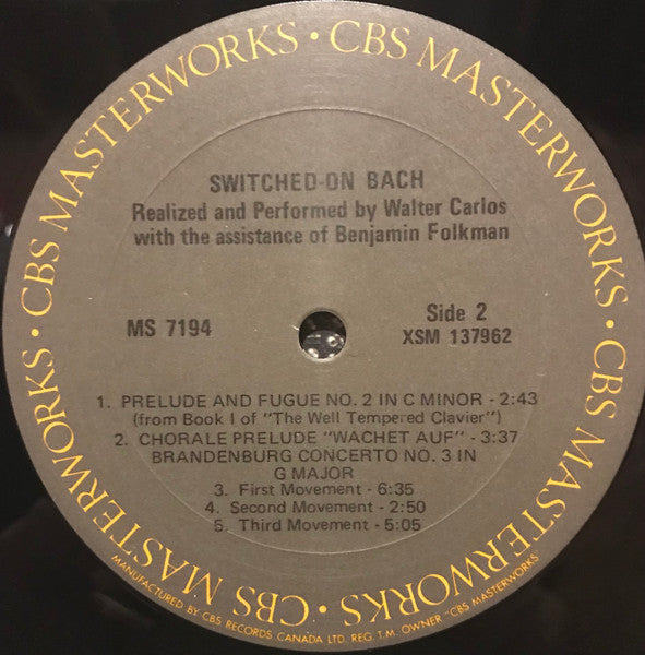 Walter Carlos - Switched-On Bach -
