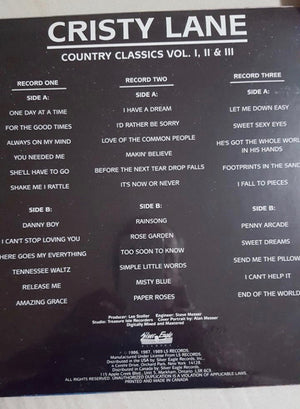 Cristy Lane - Country Classics Vol I, II, III Vinyl Record