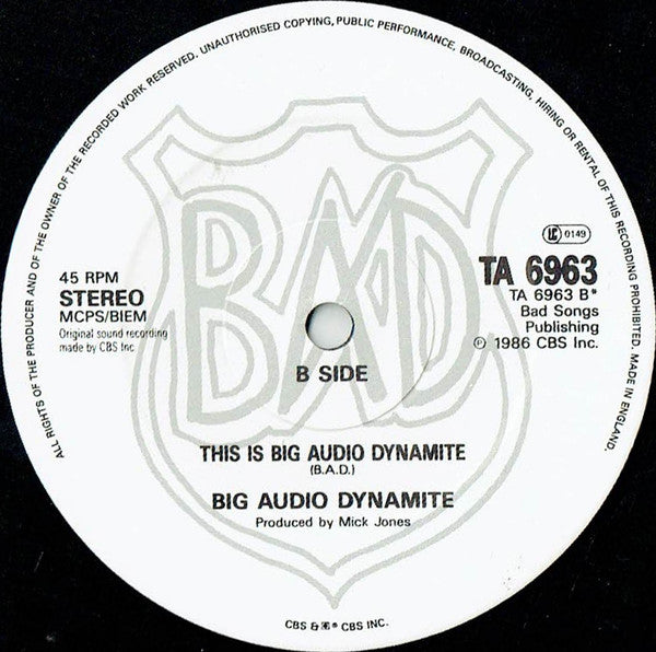 Big Audio Dynamite - E = MC² - 1986