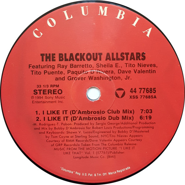 Blackout Allstars, The - I Like It - 1994