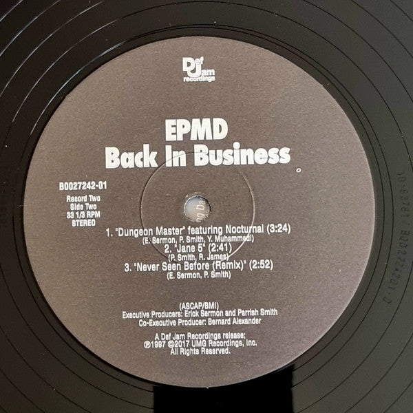 EPMD - Back In Business Vinyl Record