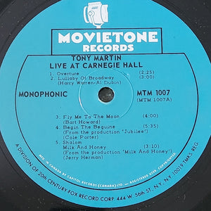 Tony Martin - Live At Carnegie Hall - 1965