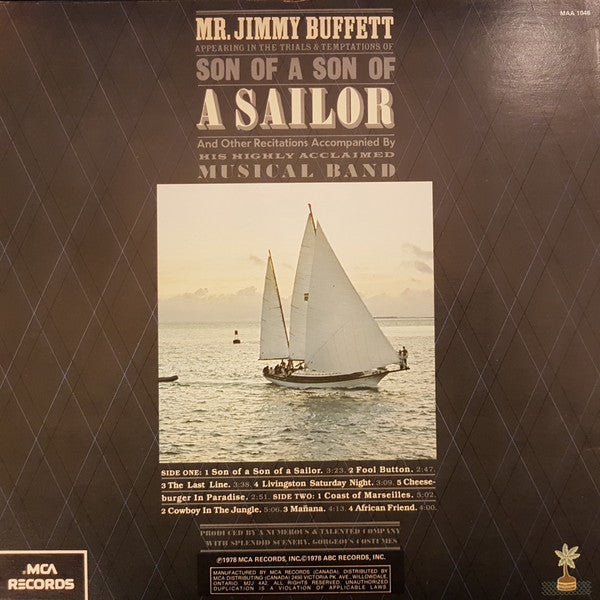 Jimmy Buffett - Son Of A Son Of A Sailor Vinyl Record