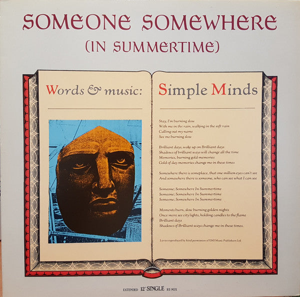 Simple Minds - Someone Somewhere (In Summertime) (Extended Remix) -
