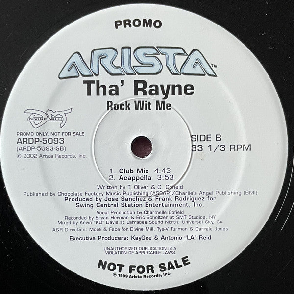 Tha' Rayne - Rock Wit Me (Promo) - 2002