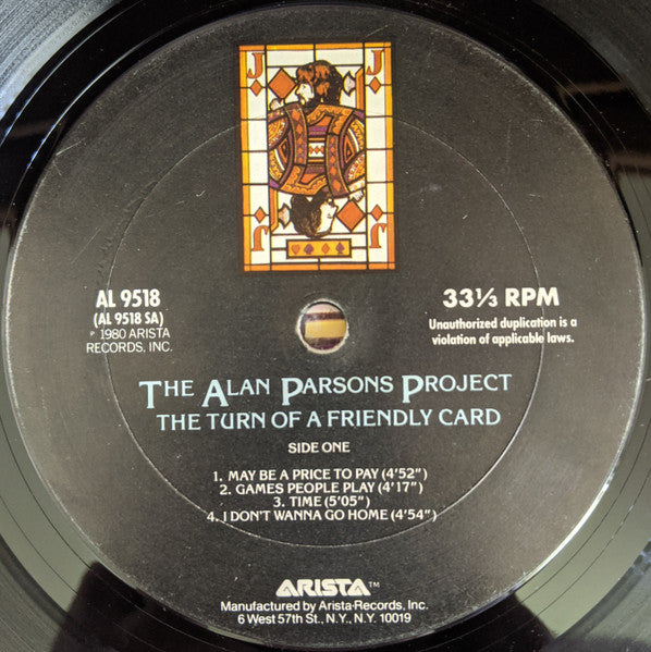 Alan Parsons Project, The - The Turn Of A Friendly Card - 1980