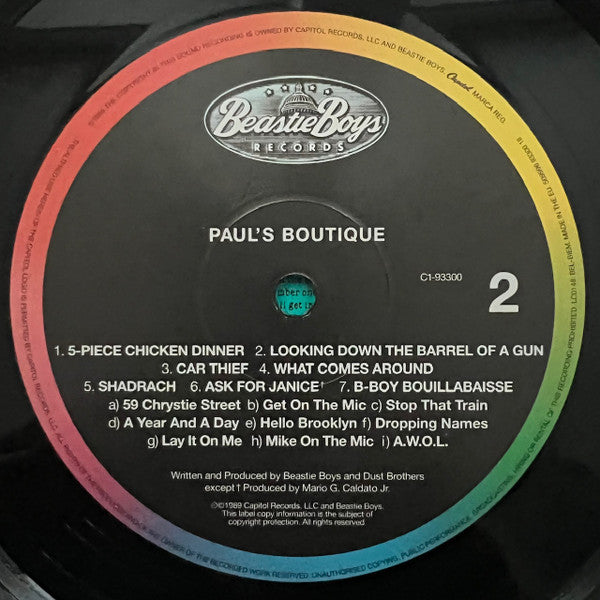 Beastie Boys - Paul's Boutique Vinyl Record