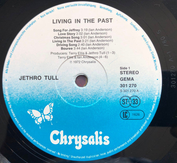 Jethro Tull - Living In The Past Vinyl Record