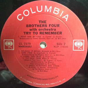 Brothers Four, The - Try To Remember - 1965