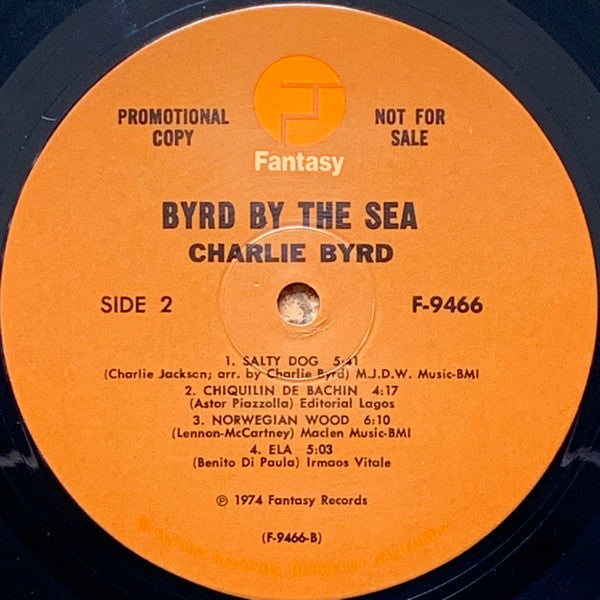 Charlie Byrd - Byrd By The Sea (Recorded Live At Concerts By The Sea) - 1974
