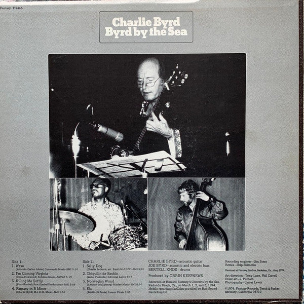 Charlie Byrd - Byrd By The Sea (Recorded Live At Concerts By The Sea) - 1974
