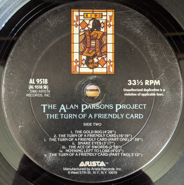 Alan Parsons Project, The - The Turn Of A Friendly Card - 1980