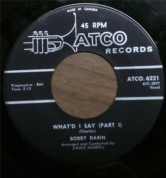 Bobby Darin - What'd I Say Vinyl Record