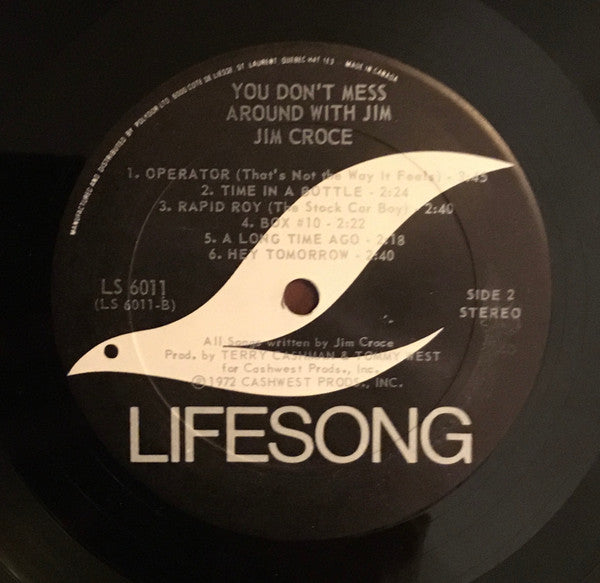 Jim Croce - You Don’t Mess Around With Jim - 1972