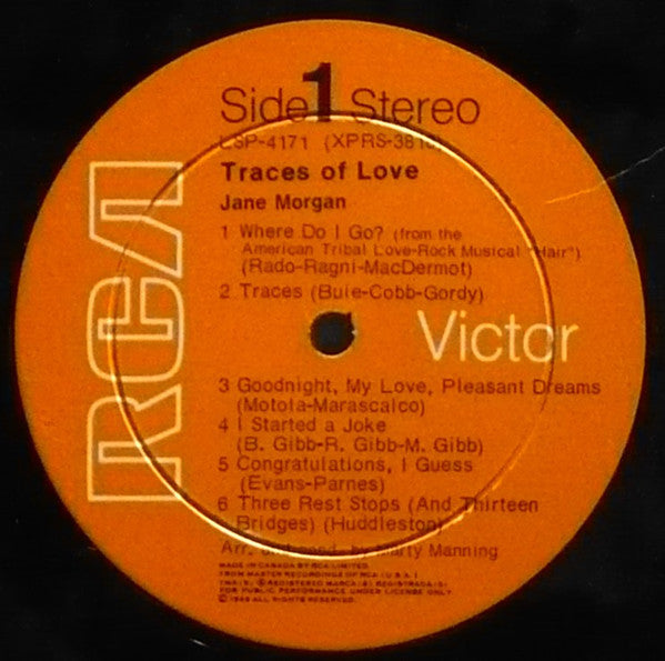 Jane Morgan - Traces Of Love - 1969