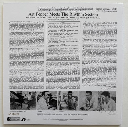 Art Pepper - Art Pepper Meets The Rhythm Section - 2025