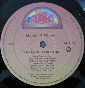 Maclean And Maclean - Suck Their Way To The Top / Taking The 'O' Out Of Country - 1982