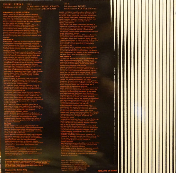 Randy Weston - Uhuru Afrika - 2014