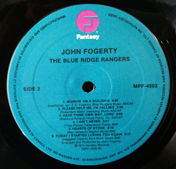John Fogerty - Blue Ridge Rangers - 1980