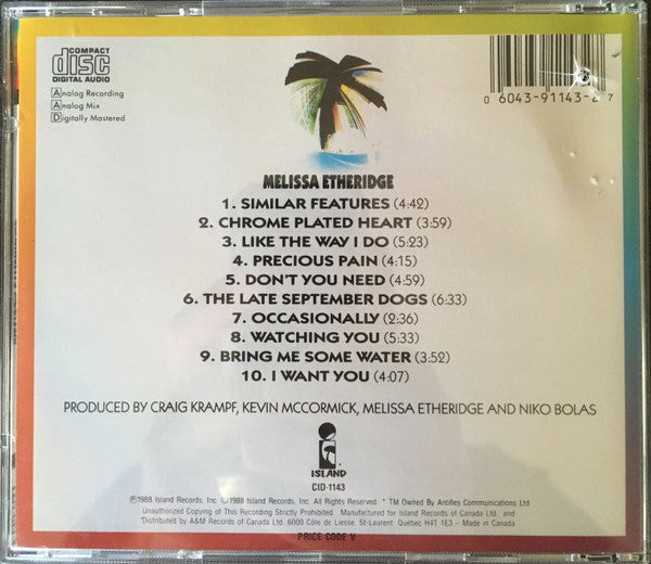 Melissa Etheridge - Melissa Etheridge (CD) -