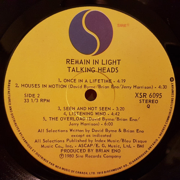 Talking Heads - Remain In Light - 1980