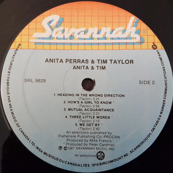 Anita Perras & Tim Taylor  - Anita & Tim Vinyl Record