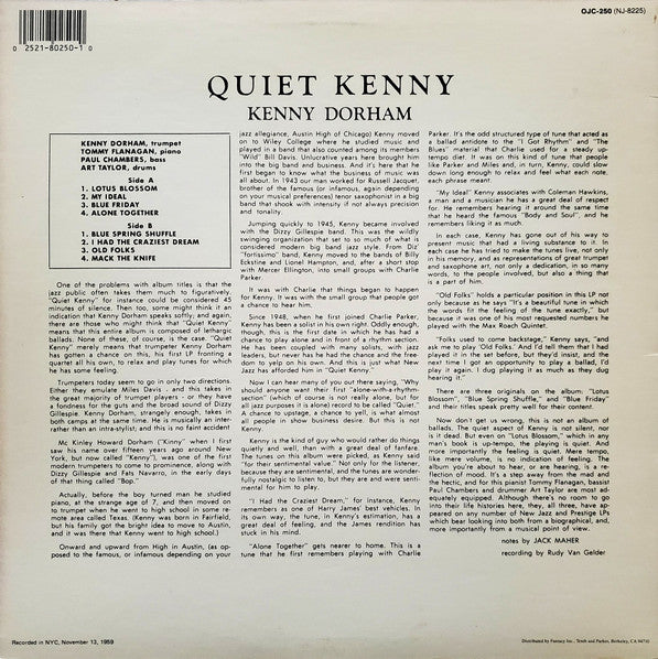 Kenny Dorham - Quiet Kenny - 1986