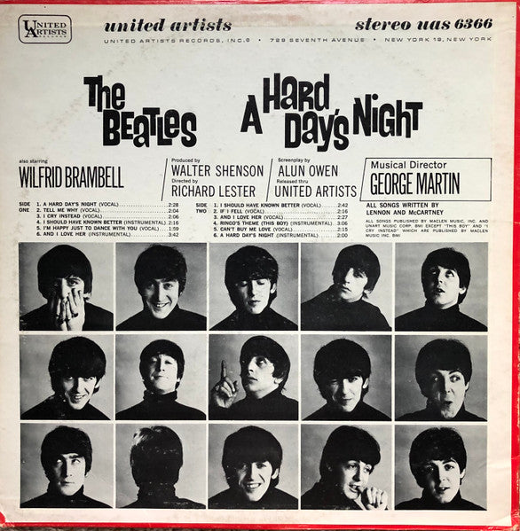 Beatles, The - A Hard Day's Night (Original Motion Picture Sound Track) - 1964