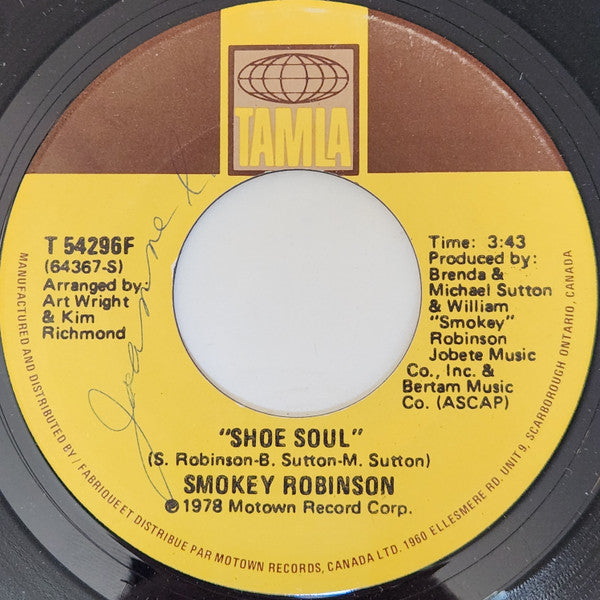 Smokey Robinson - Shoe Soul / I'm Loving You Softly