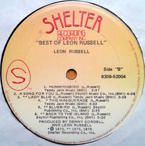 Leon Russell - Best Of Leon
