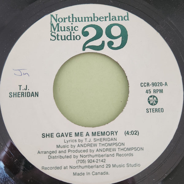 T.J. Sheridan - She Gave Me a Memory / Two The Same -