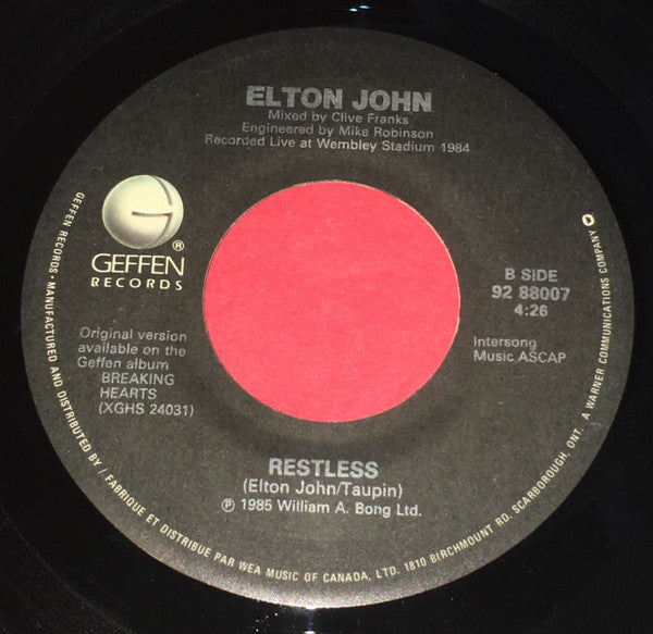 Elton John - Nikita - 1985