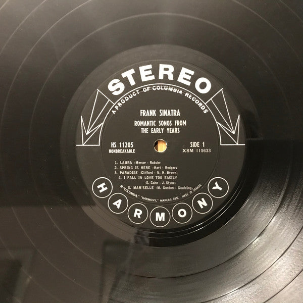 Frank Sinatra - Romantic Songs From The Early Years - 1967