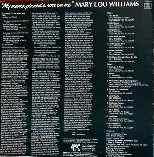 Mary Lou Williams - My Mama Pinned A Rose On Me - 1978