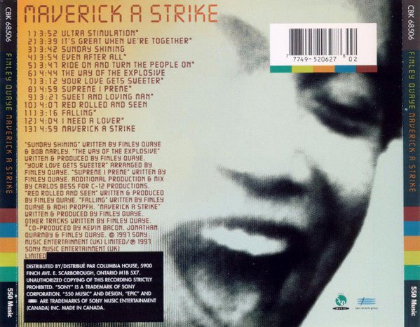 Finley Quaye - Maverick A Strike (CD) - 1997