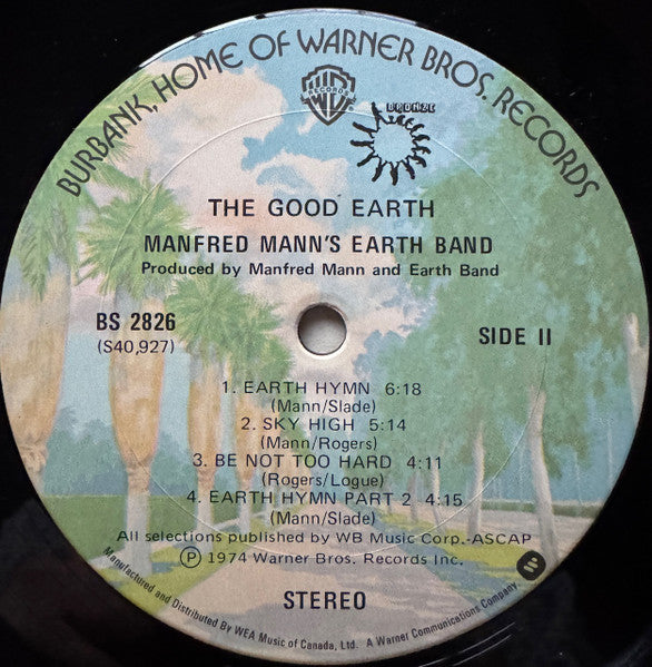 Manfred Mann's Earth Band - The Good Earth - 1974