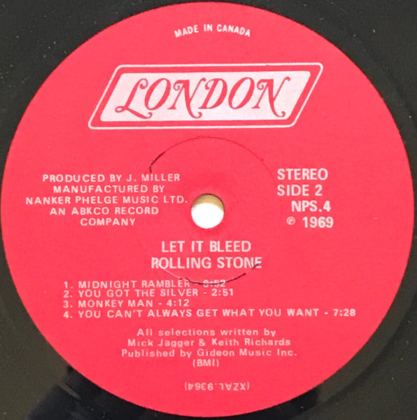 Rolling Stones, The - Let It Bleed -