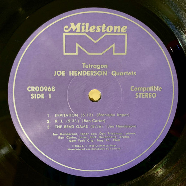 Joe Henderson Quartet - Tetragon - 2026