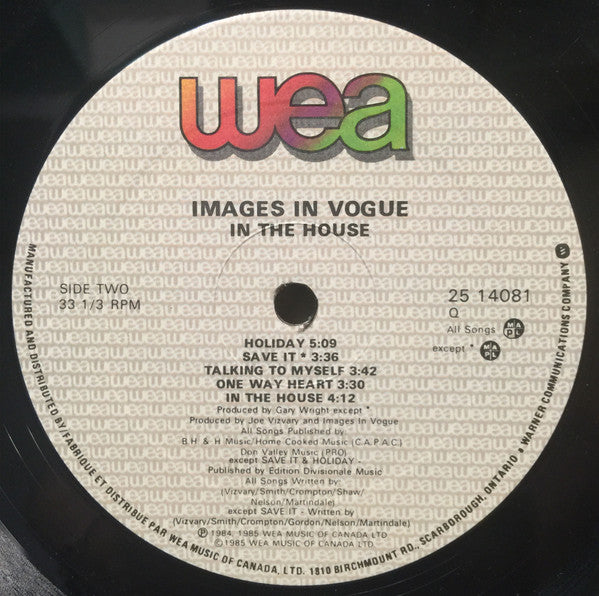 Images In Vogue - In The House - 1985