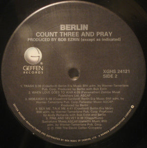 Berlin - Count Three & Pray - 1986